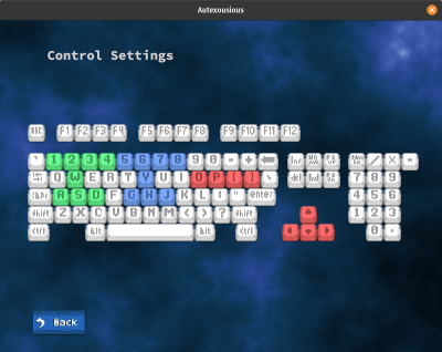 Controls menu