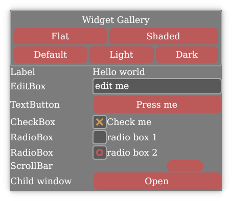 KAS widgets example