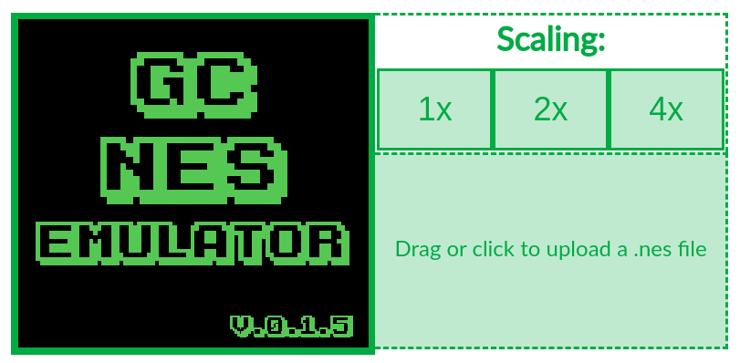 screenshot of the web version: main area, scaling settings and drag-n-drop area