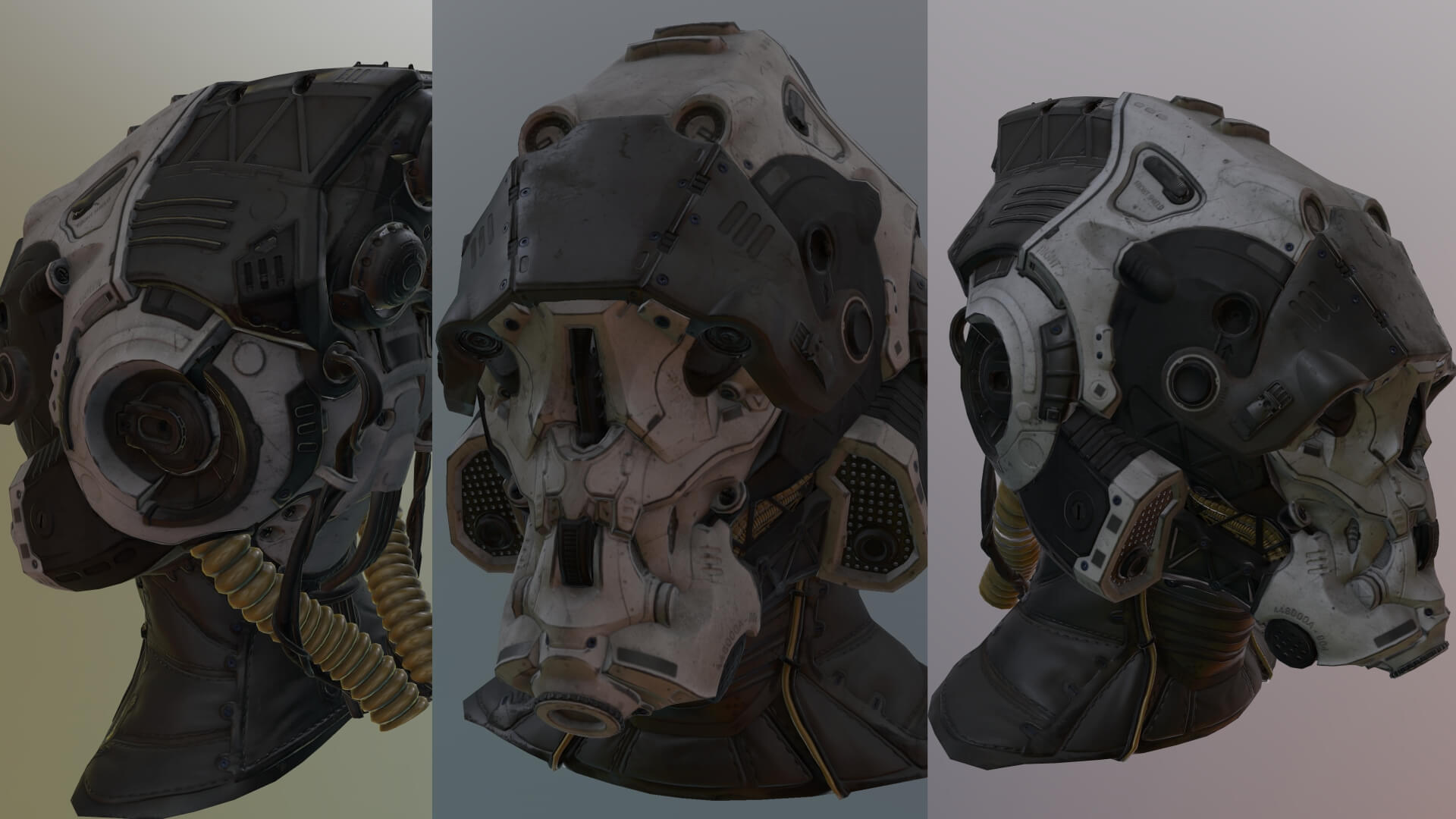 A Sci-Fi helmet model